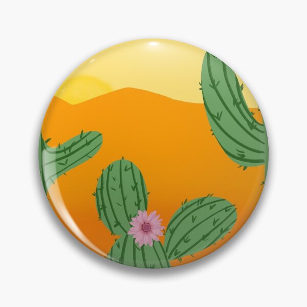 Item preview, Flowering Desert Cactus Sunset designed and sold by PrettyLittlePic.