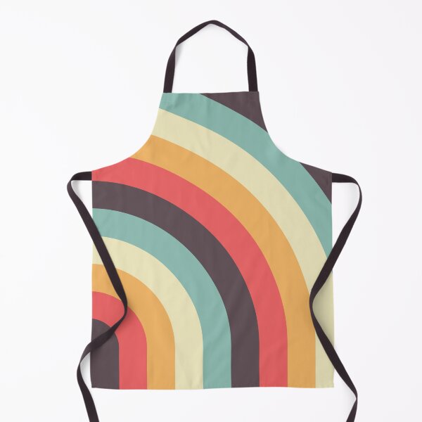 Artikelvorschau, Retro Linien Vintage Curved 60s 70s Rainbow Line Pattern entworfen und verkauft von CoitoCG.