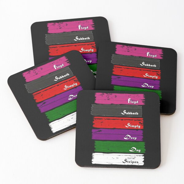 Item preview, Colors of Rock - Pink Black Red Purple Green White (on black) designed and sold by Groenendijk.