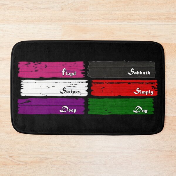 Item preview, Colors of Rock - Pink Black Red Purple Green White (on black) designed and sold by Groenendijk.