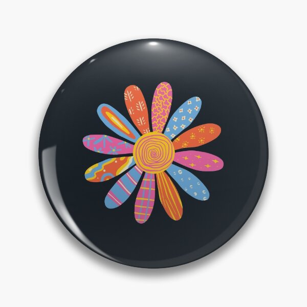 Item preview, Patchwork Patterned Daisy Flower designed and sold by Windmill Wildflowers.
