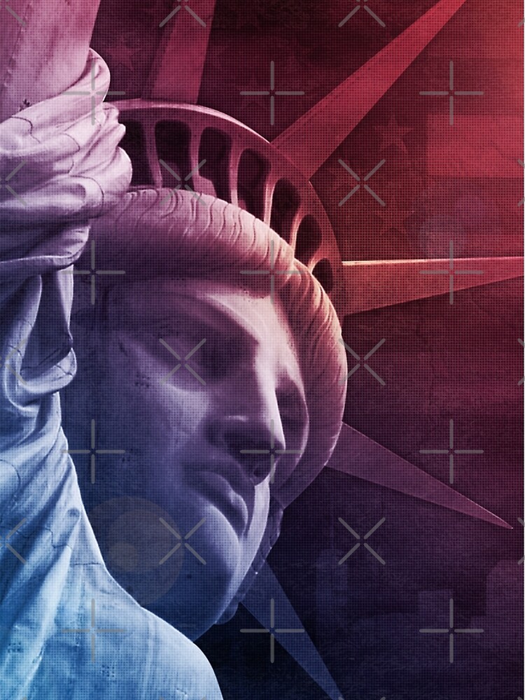 Patriotic Statue of Liberty by morningdance