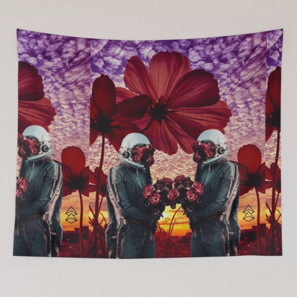 Item preview, Art Collage Astronauts in Love Design designed and sold by boopsblunt.