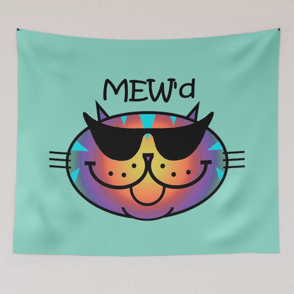 Item preview, MEW'd - Groovy Rainbow Tabby designed and sold by RawSunArt.