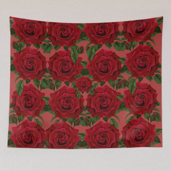 Item preview, Beautiful Rose Pattern ( Red Background) designed and sold by Vimbuy.