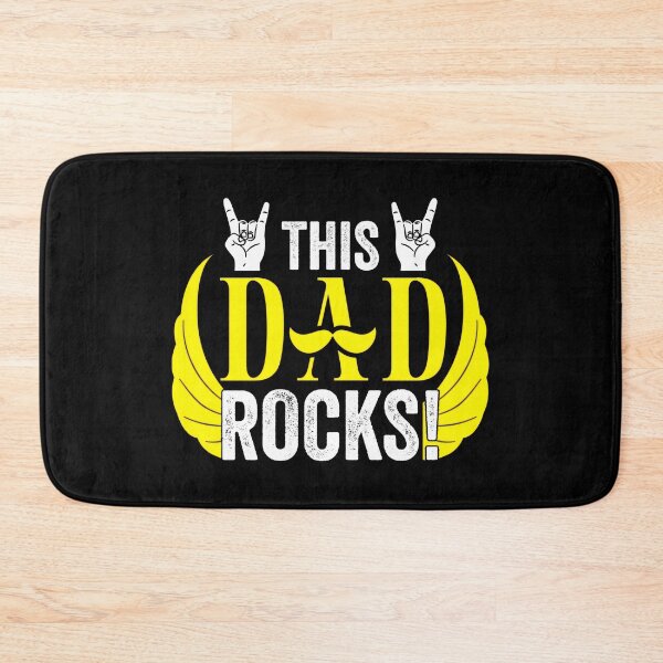 Item preview, Happy Fathers Day - This Dad Rocks - Fathers Day Funny Moustahe - Happy Fathers Day 2021 designed and sold by MinimalSketches.