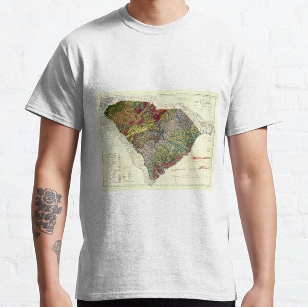McClellanville South Carolina SC T-Shirt MAP