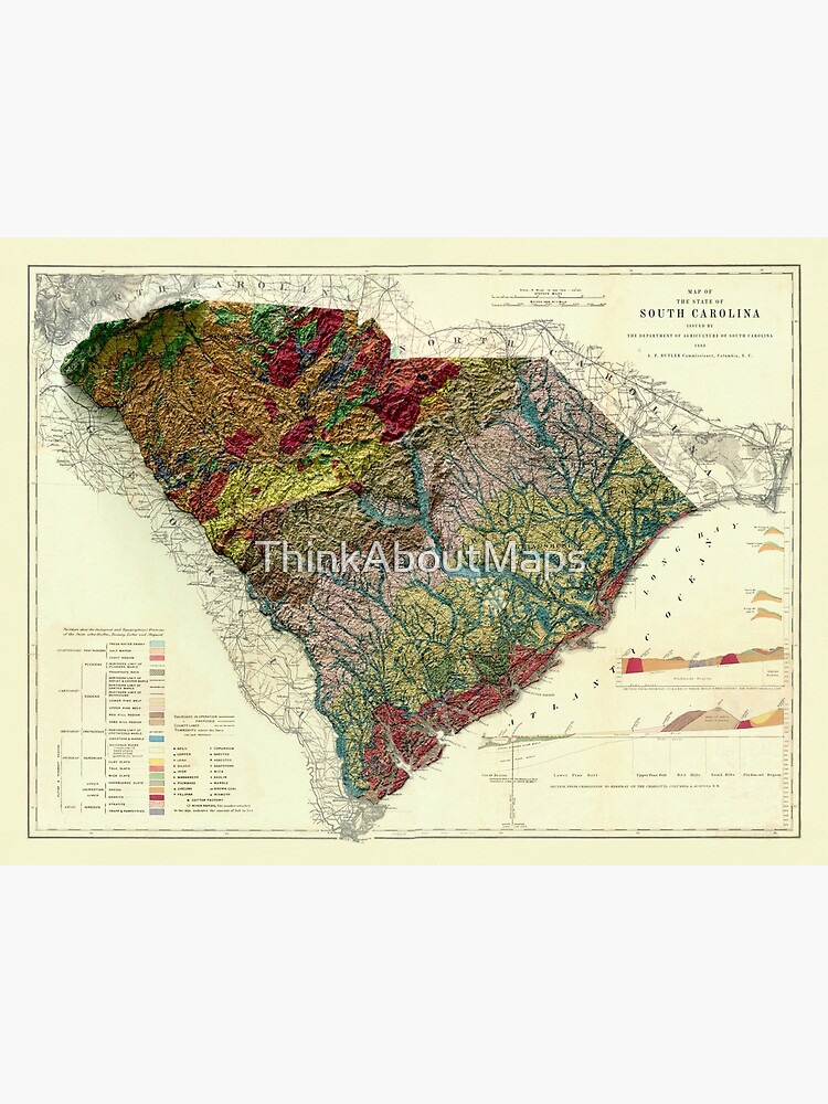 Vintage State Map of Louisiana 1833