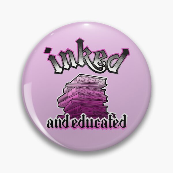 Item preview,  inked and educated, stack of books pink designed and sold by weilertsen.