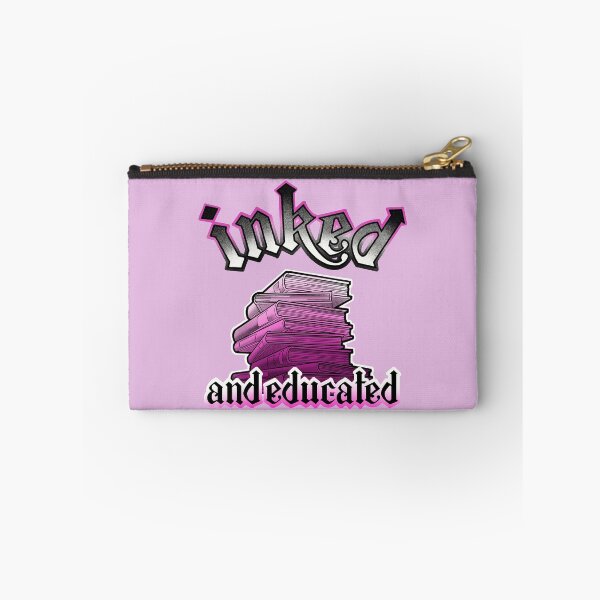 Item preview,  inked and educated, stack of books pink designed and sold by weilertsen.