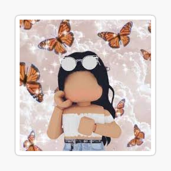 Roblox Girl Cute Avatar Sticker By Happydays Redbubble - roblox avatars girls cute