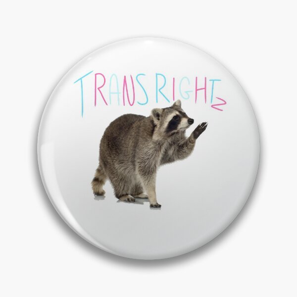 Item preview, Racoon Says Trans Rights designed and sold by ubbluart.