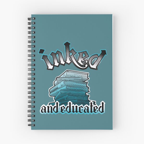 Item preview,  inked and educated, stack of books blue designed and sold by weilertsen.