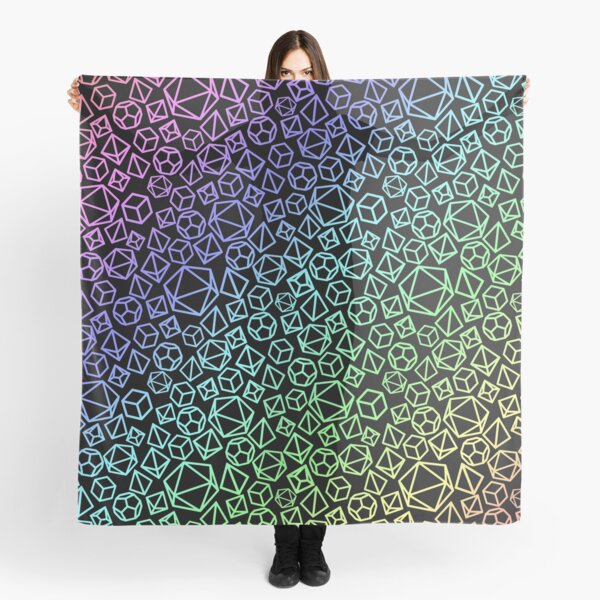 Rainbow Dice Scarf