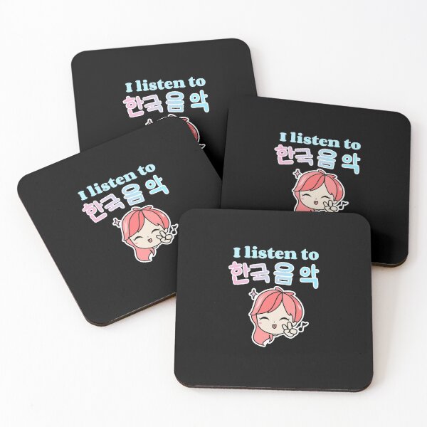 Item preview, I listen to KPOP - kawaii female Kpop idol peace designed and sold by GLwithUs.