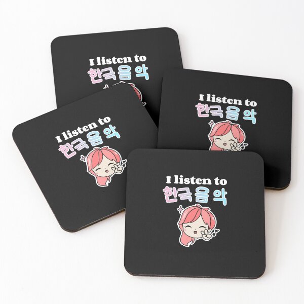Item preview,  I listen to KPOP - kawaii female Kpop idol peace designed and sold by GLwithUs.