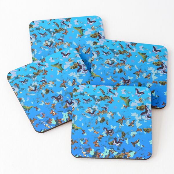 Item preview, Fluttering butterflies summer sky designed and sold by Blacklinesw9.
