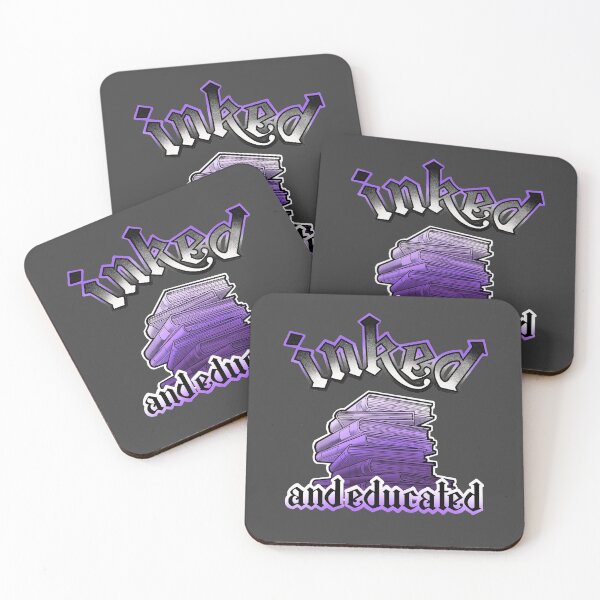 Item preview,  inked and educated, stack of purple books  designed and sold by weilertsen.