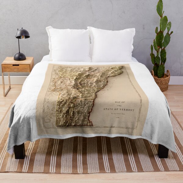 Item preview, 1796 Vermont Relief Map 3D digitally-rendered designed and sold by ThinkAboutMaps.