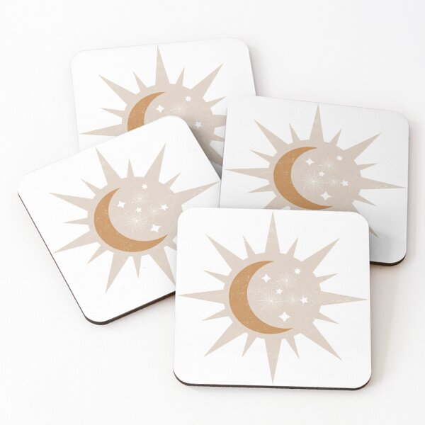 Item preview, Boho Sun and Moon, Minimalist Bohemian, Terra Cotta Colours designed and sold by LillyCo.