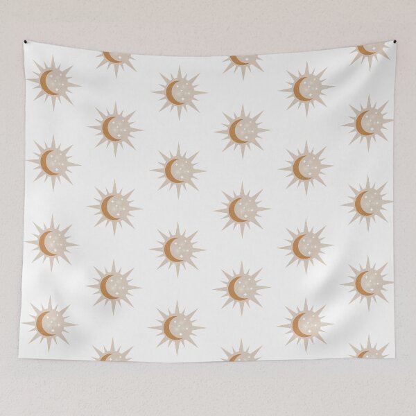 Item preview, Boho Sun and Moon, Minimalist Bohemian, Terra Cotta Colours designed and sold by LillyCo.