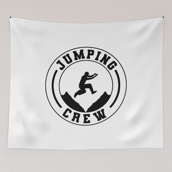 Item preview, Jumping Crew White designed and sold by Tobias Langner.
