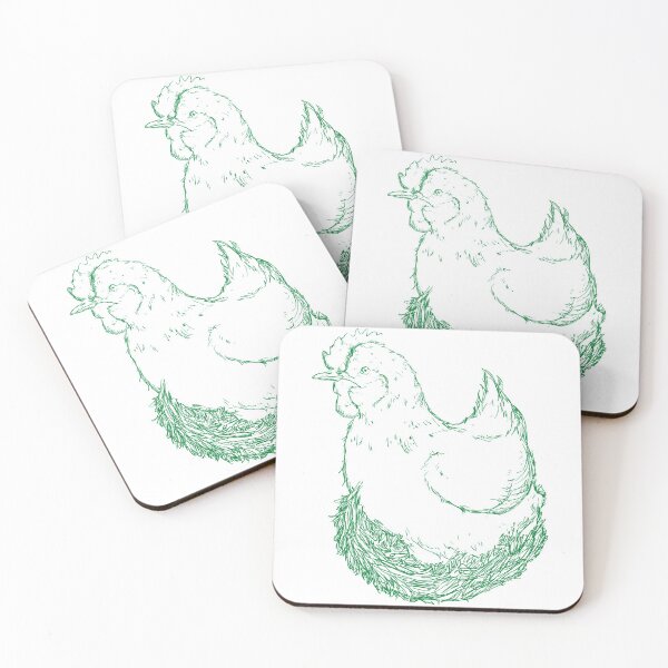 Item preview, Homestead Broody hen Green Color Design designed and sold by Red-ElYoubi.