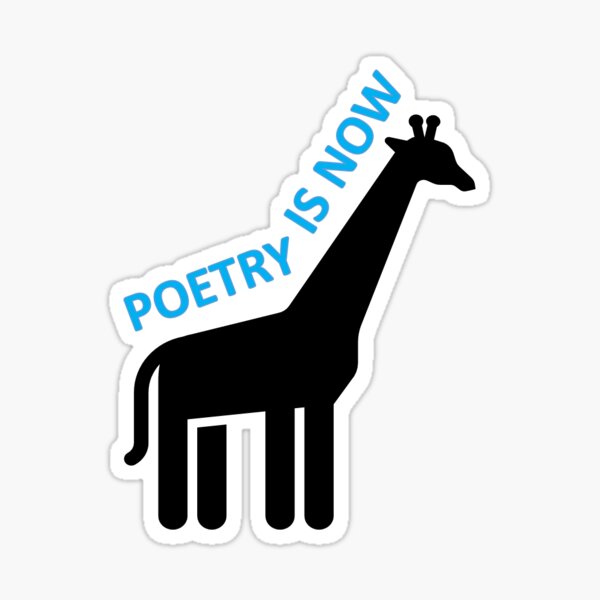POETRY IS NOW Sticker