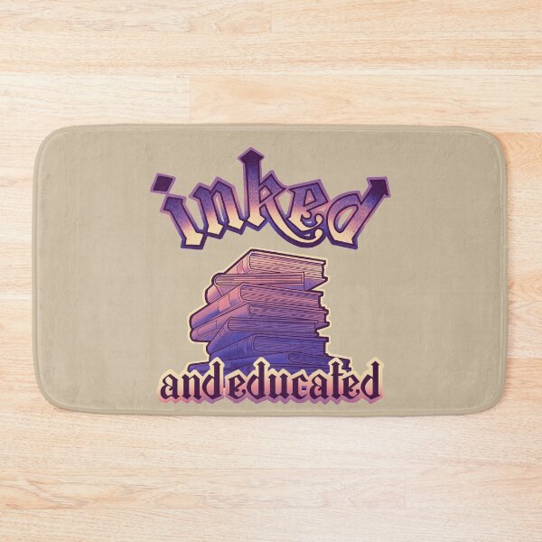 Item preview, inked and educated, stack of  books purple and blush pink designed and sold by weilertsen.