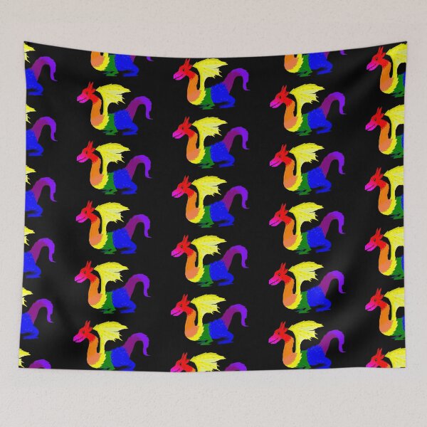 Item preview, Winged Technicolored Dragon designed and sold by Riccivela.