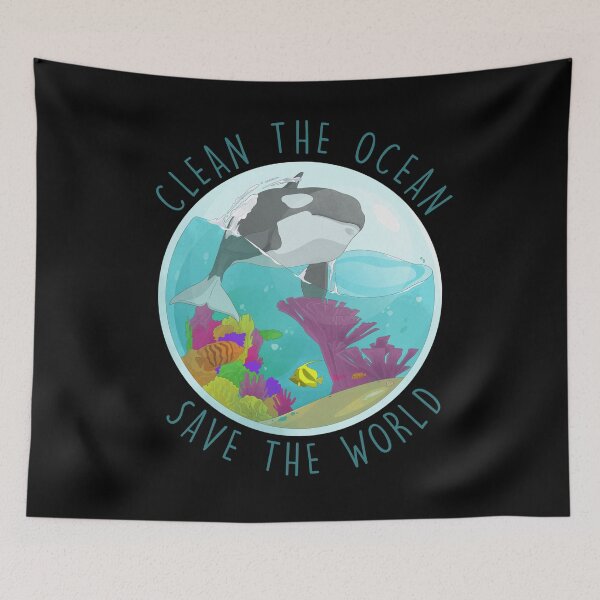 Item preview, Safe the ocean orca orcas Aquarium Earth designed and sold by Nillo.