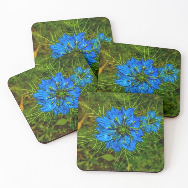 Item preview, blue flower Nigella sativa poster designed and sold by JD369.