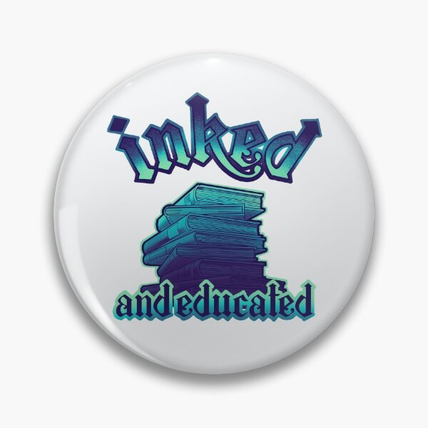 Item preview, Copy of inked and educated, stack of  books aqua blue designed and sold by weilertsen.