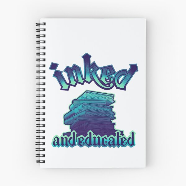 Item preview, Copy of inked and educated, stack of  books aqua blue designed and sold by weilertsen.