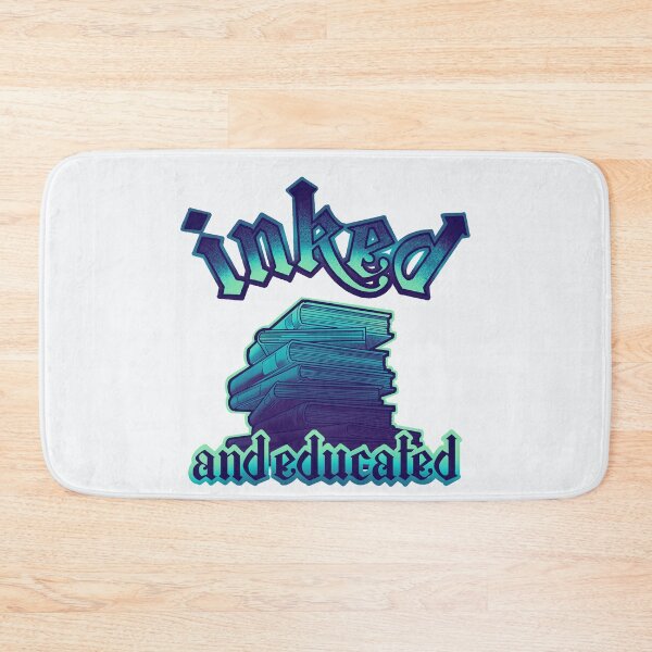 Item preview, Copy of inked and educated, stack of  books aqua blue designed and sold by weilertsen.