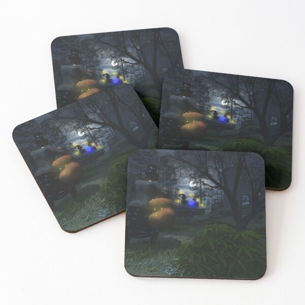 Item preview, Witching Waldstein dwarves on a moonlit night designed and sold by hen-anci-worlds.
