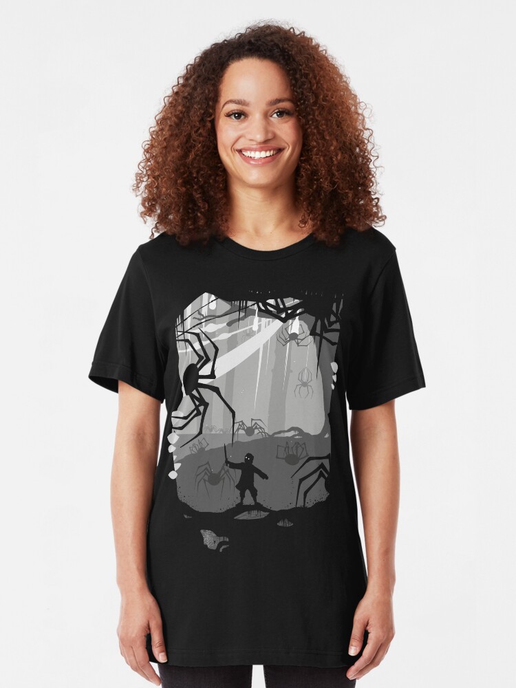 Alternate view of The Little Limbbit and the Spiders Slim Fit T-Shirt