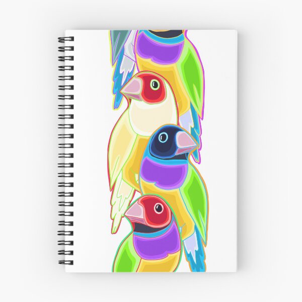Item preview, Gaudy Gouldian Finches designed and sold by RaisedCrests.