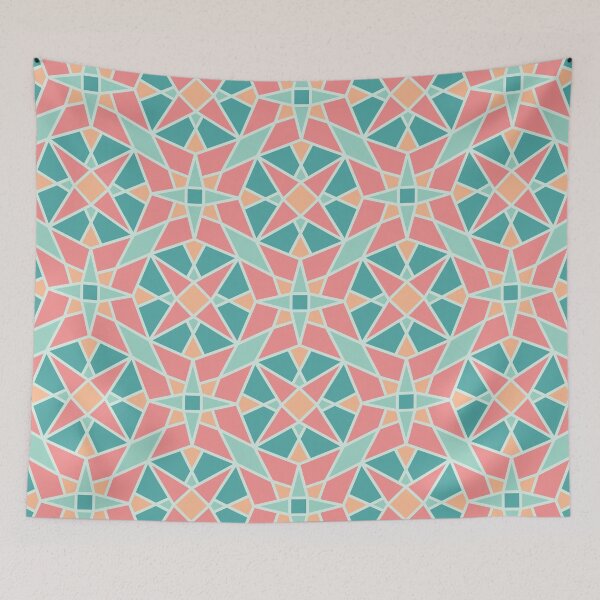 Item preview, Beach Geometric 6 Point Star Pattern designed and sold by sarabethtextile.