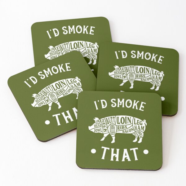 Item preview, I'd Smoke That - Pig Meat Diagram  designed and sold by olegarh.