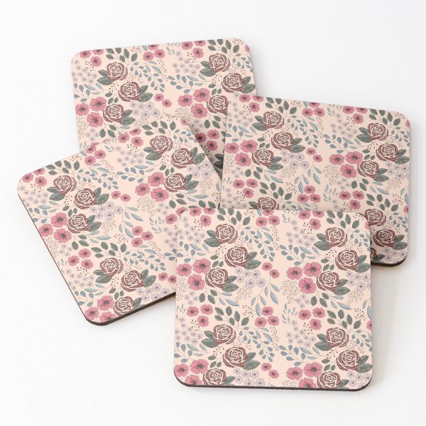 Item preview, Hand Drawn whimsical florals designed and sold by FiTambling.