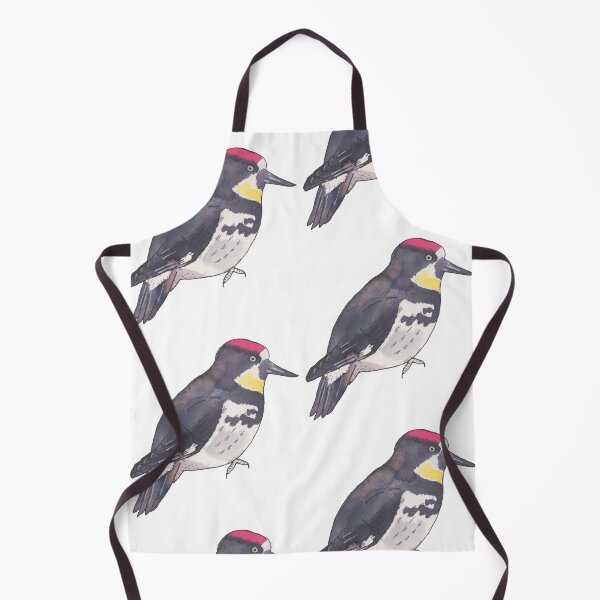 Item preview, Acorn Woodpecker watercolor bird species art designed and sold by TheWaterBirds.