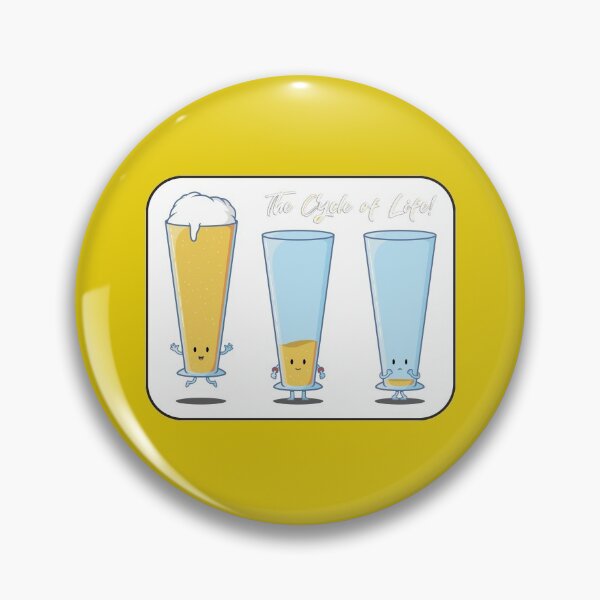 Item preview, Beer Life Cycle Drinking Sticker designed and sold by C-Town Tees.