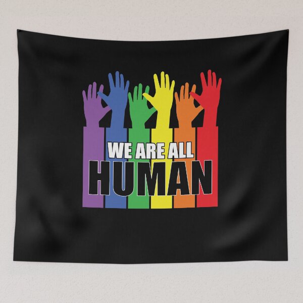 Item preview, LGBT Rainbow Flag Equality Awareness Month We Are All Human designed and sold by Mc-R.