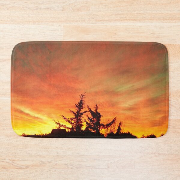 Item preview, Evergreen Trees in the Sunset Sky designed and sold by OrangePyramid.