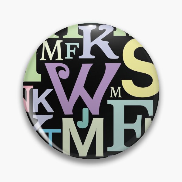 Item preview, letters in time pastel style designed and sold by STG-Designs.