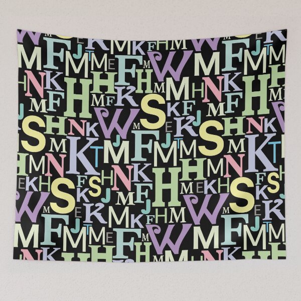 Item preview, letters in time pastel style designed and sold by STG-Designs.