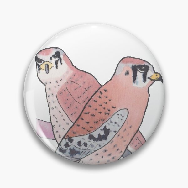 Item preview, American Kestrel watercolor bird species art designed and sold by TheWaterBirds.
