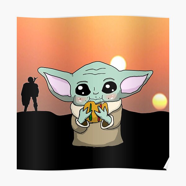 Posters Sur Le Theme Baby Yoda Redbubble