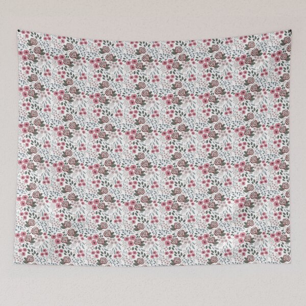 Item preview, Hand Drawn whimsical florals designed and sold by FiTambling.